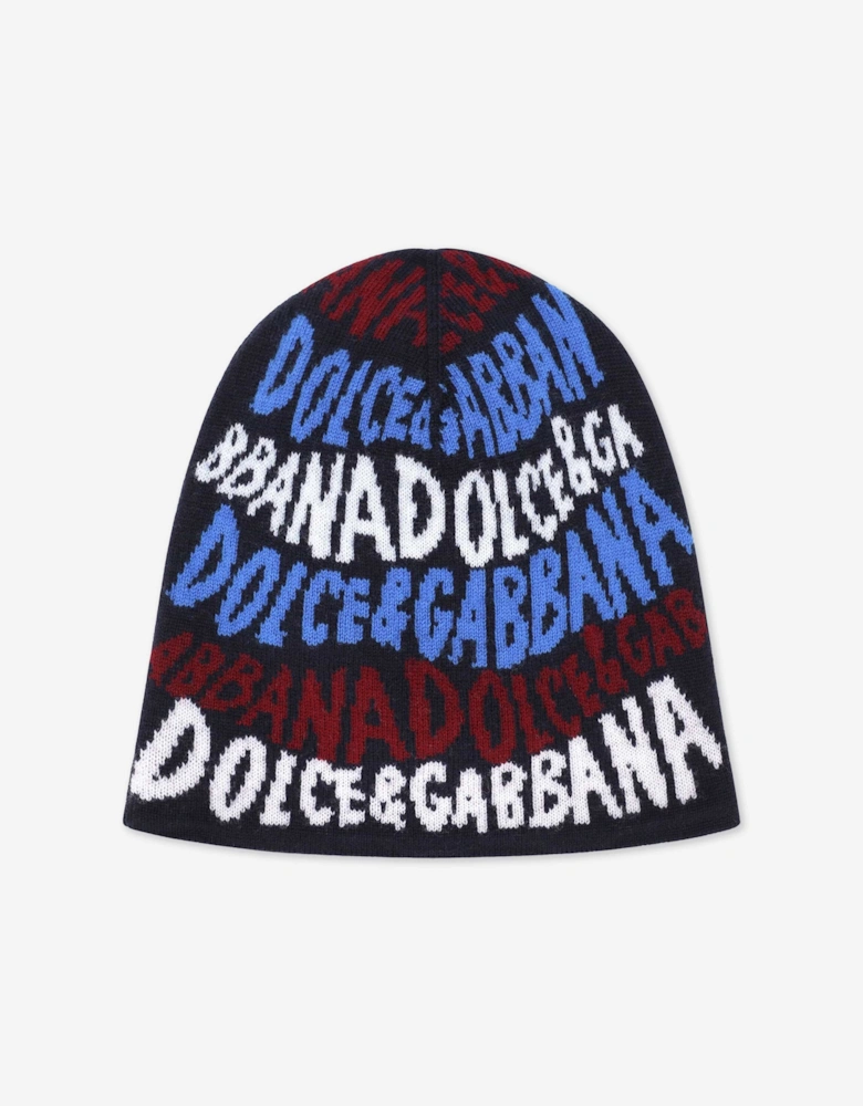 Boys Wool Knitted Beanie Hat in Multiclour