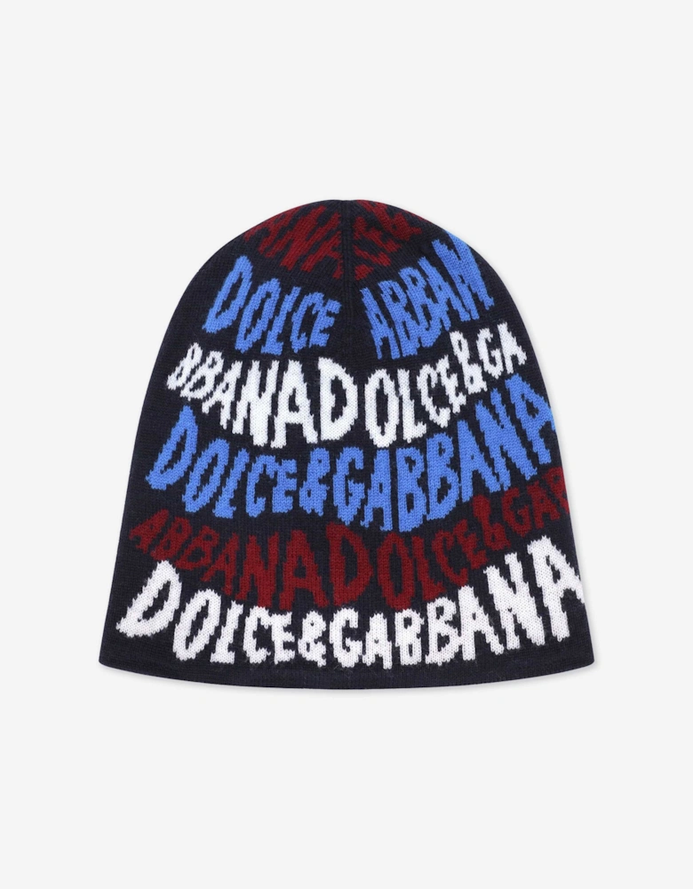 Boys Wool Knitted Beanie Hat in Multiclour