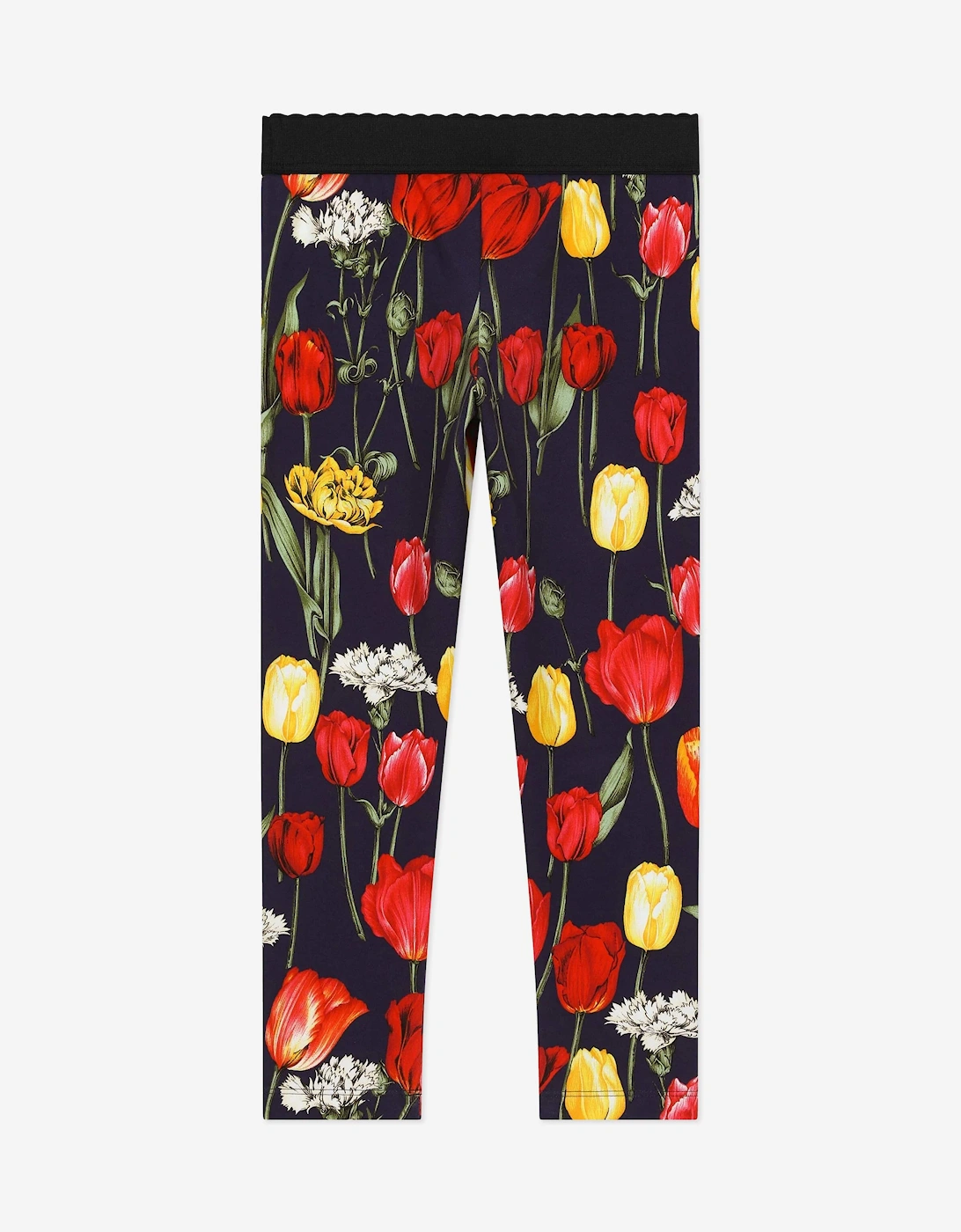 Girls Tulip Print Leggings in Multicolour