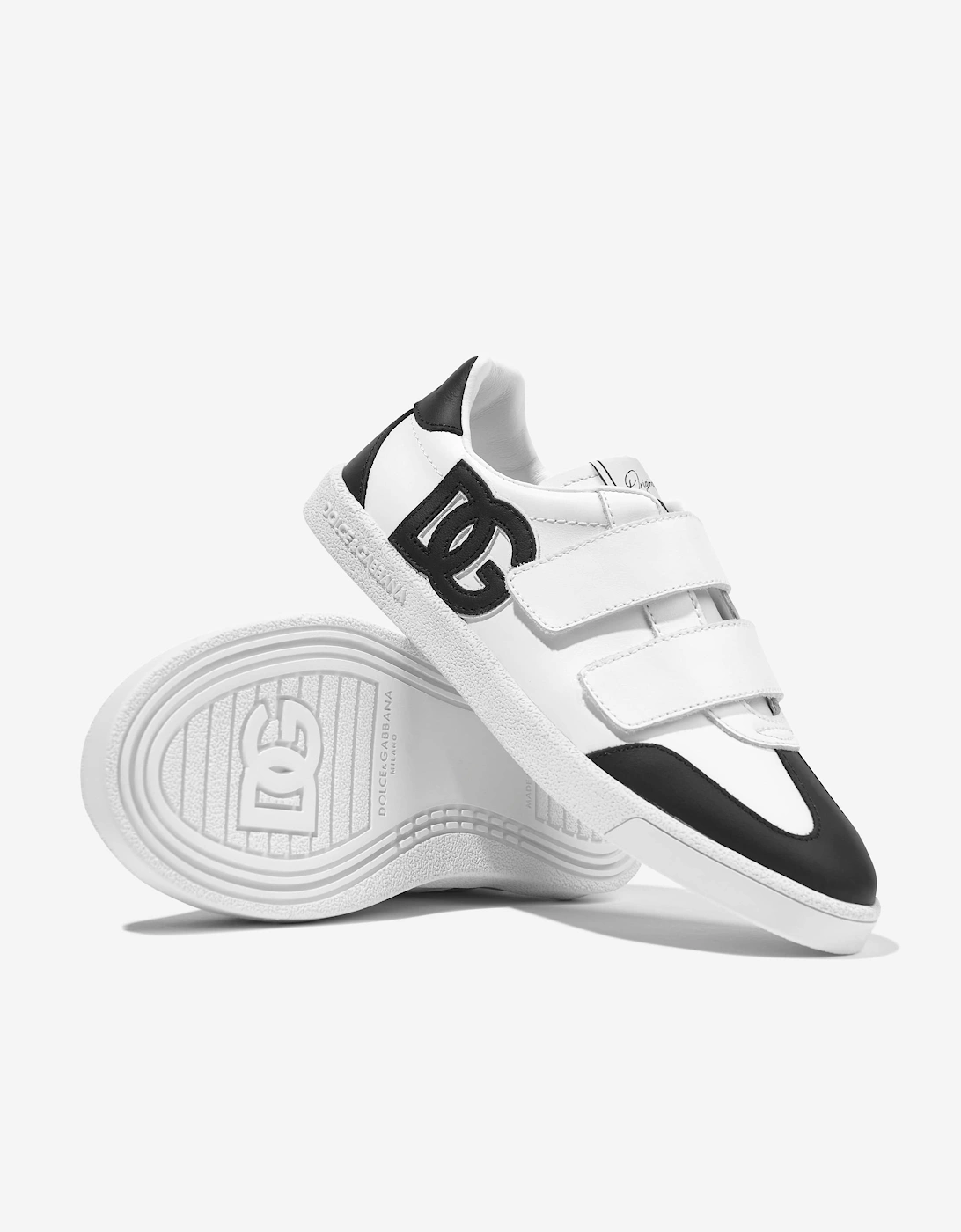 Boys Leather Portofino Trainers in White