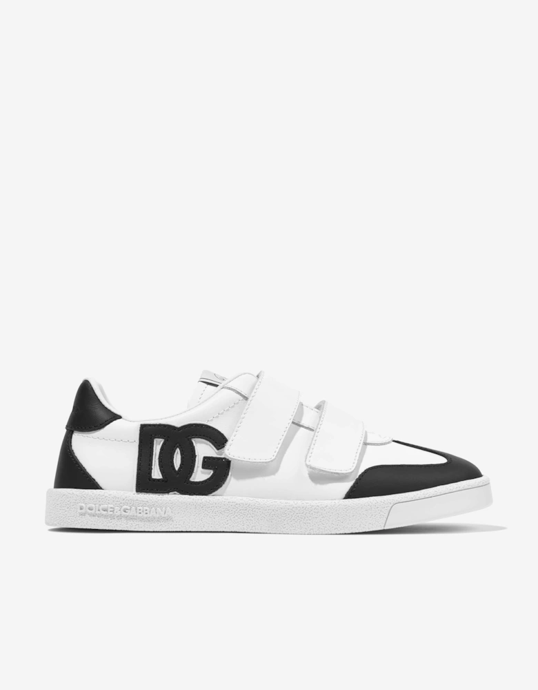 Boys Leather Portofino Trainers in White