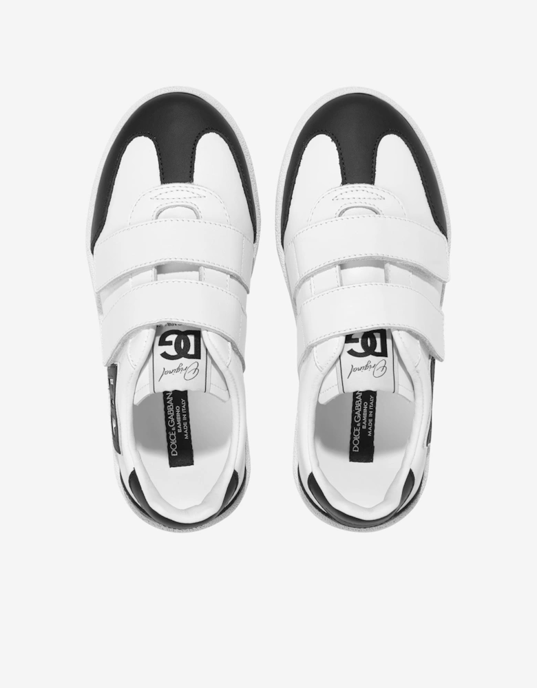 Boys Leather Portofino Trainers in White