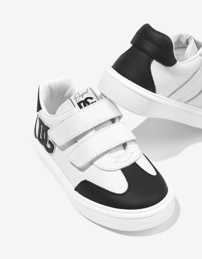 Boys Leather Portofino Trainers in White