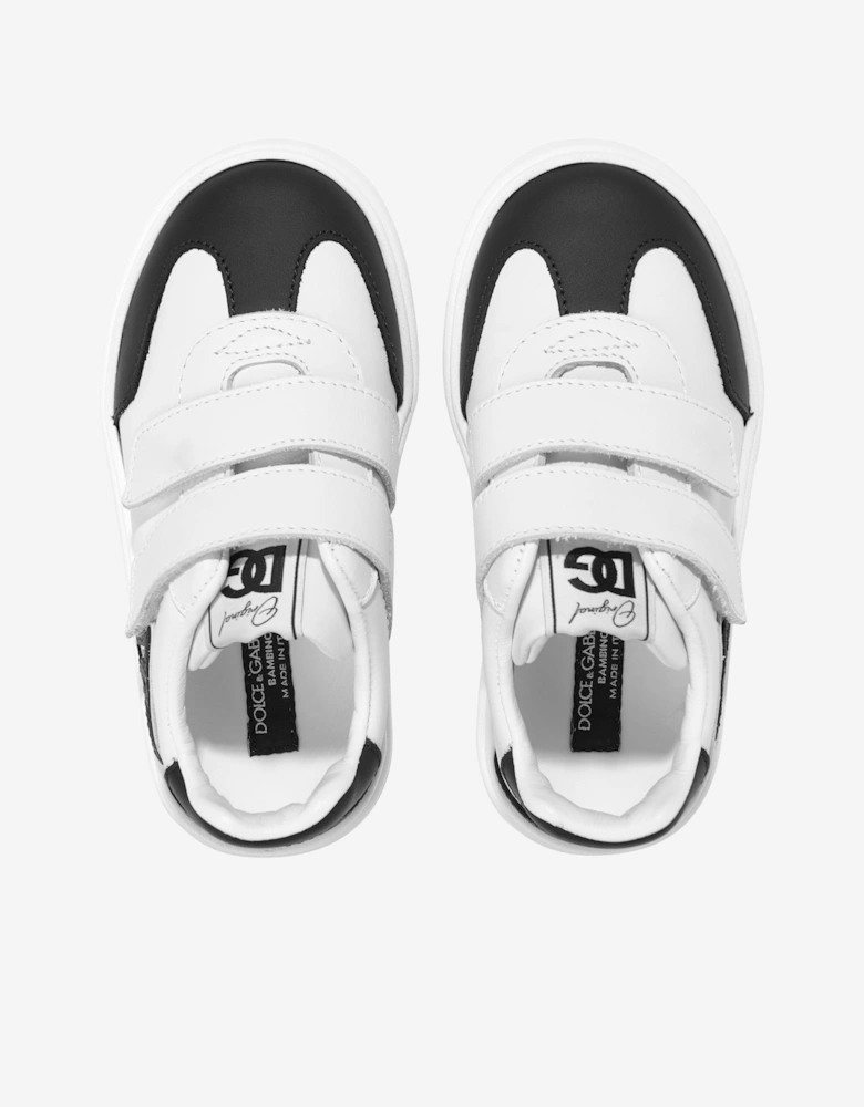 Boys Leather Portofino Trainers in White