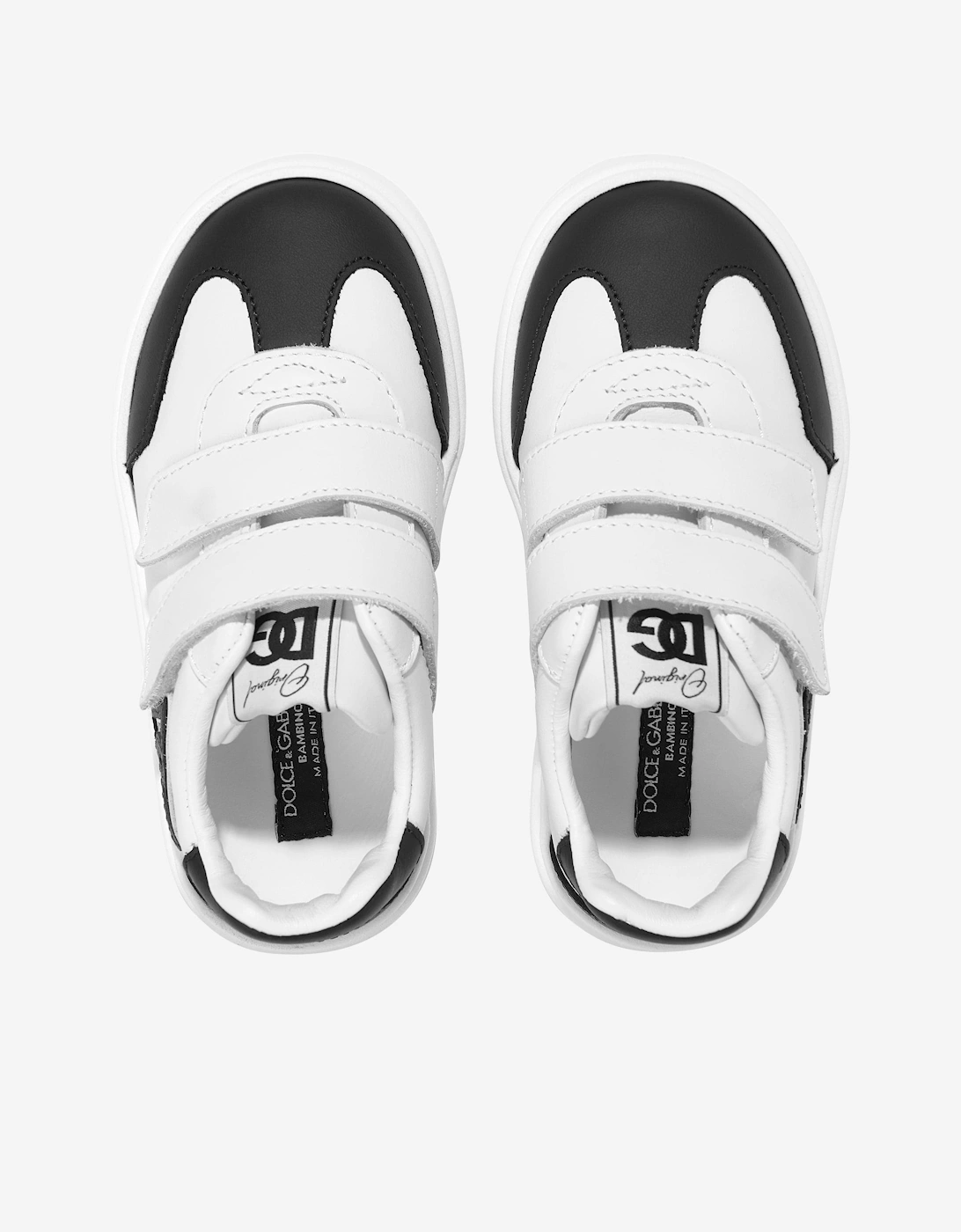 Boys Leather Portofino Trainers in White