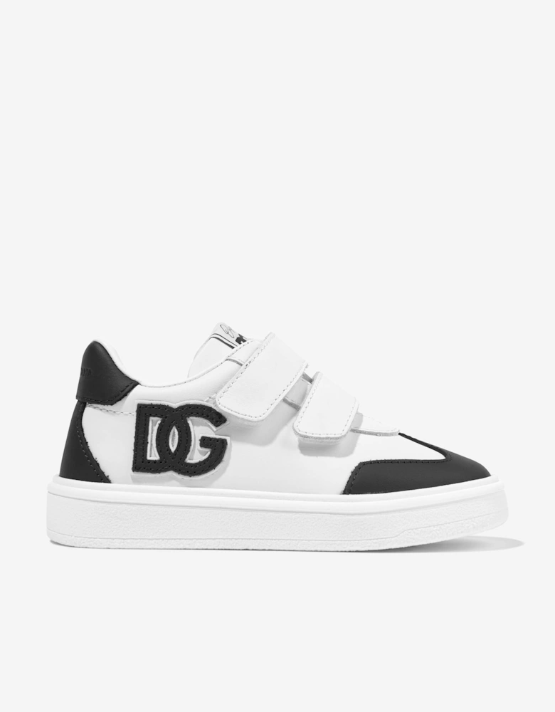 Boys Leather Portofino Trainers in White