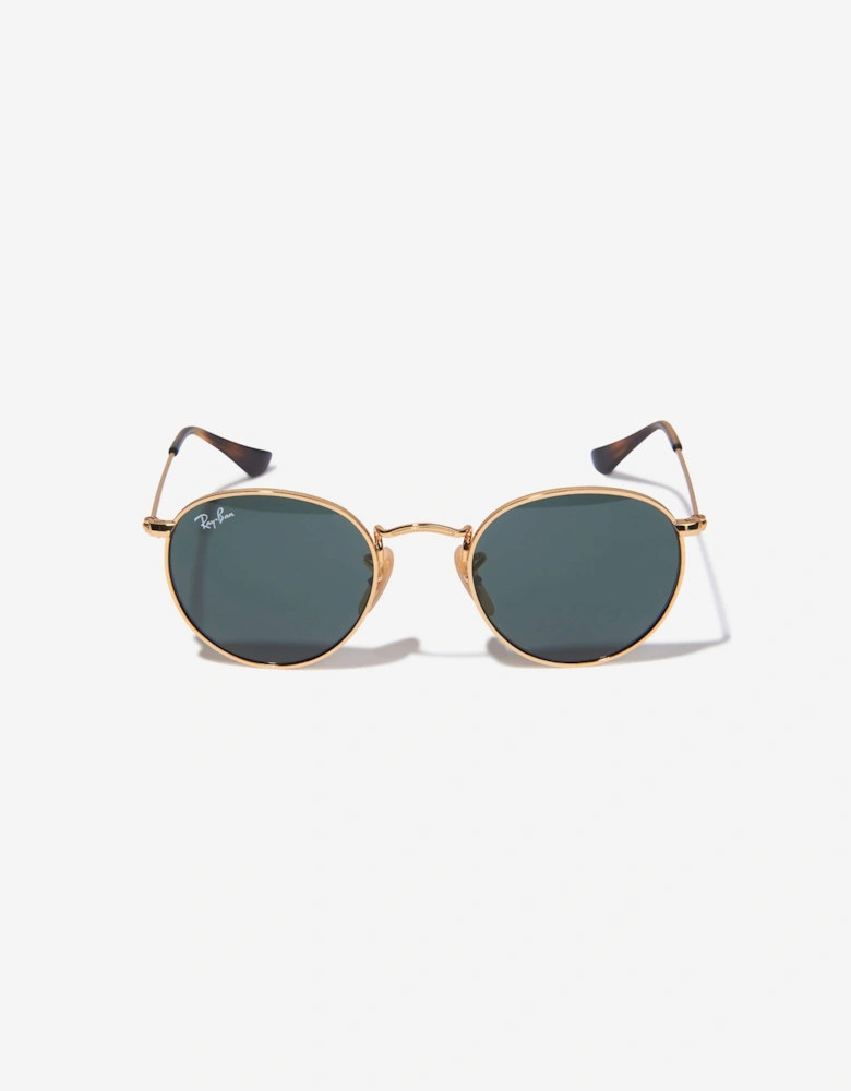 Kids Round Sunglasses in Gold AB