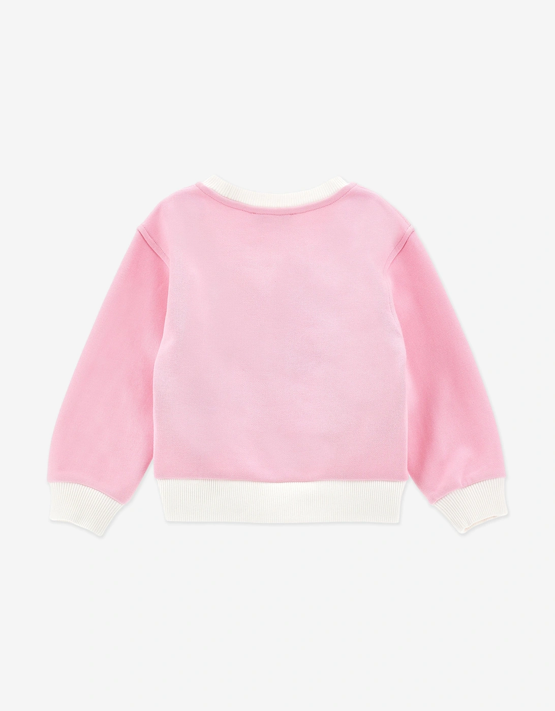 Girls Stitch and Angel Sweatshirt in Ivory