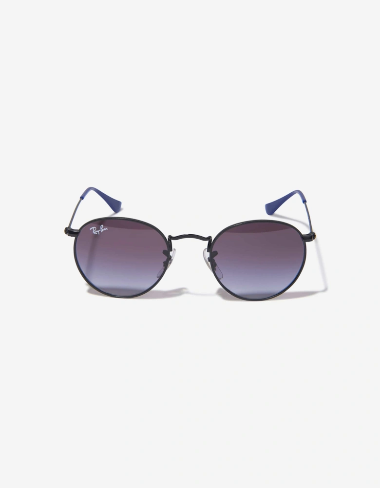 Kids Round Sunglasses in Black