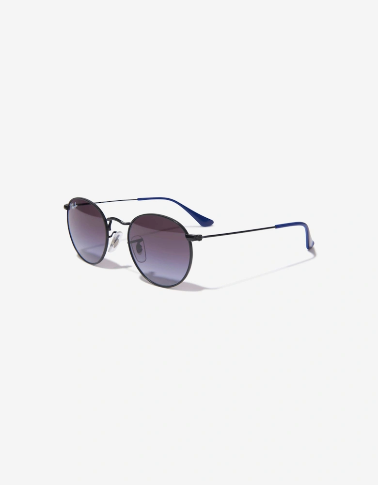 Kids Round Sunglasses in Black
