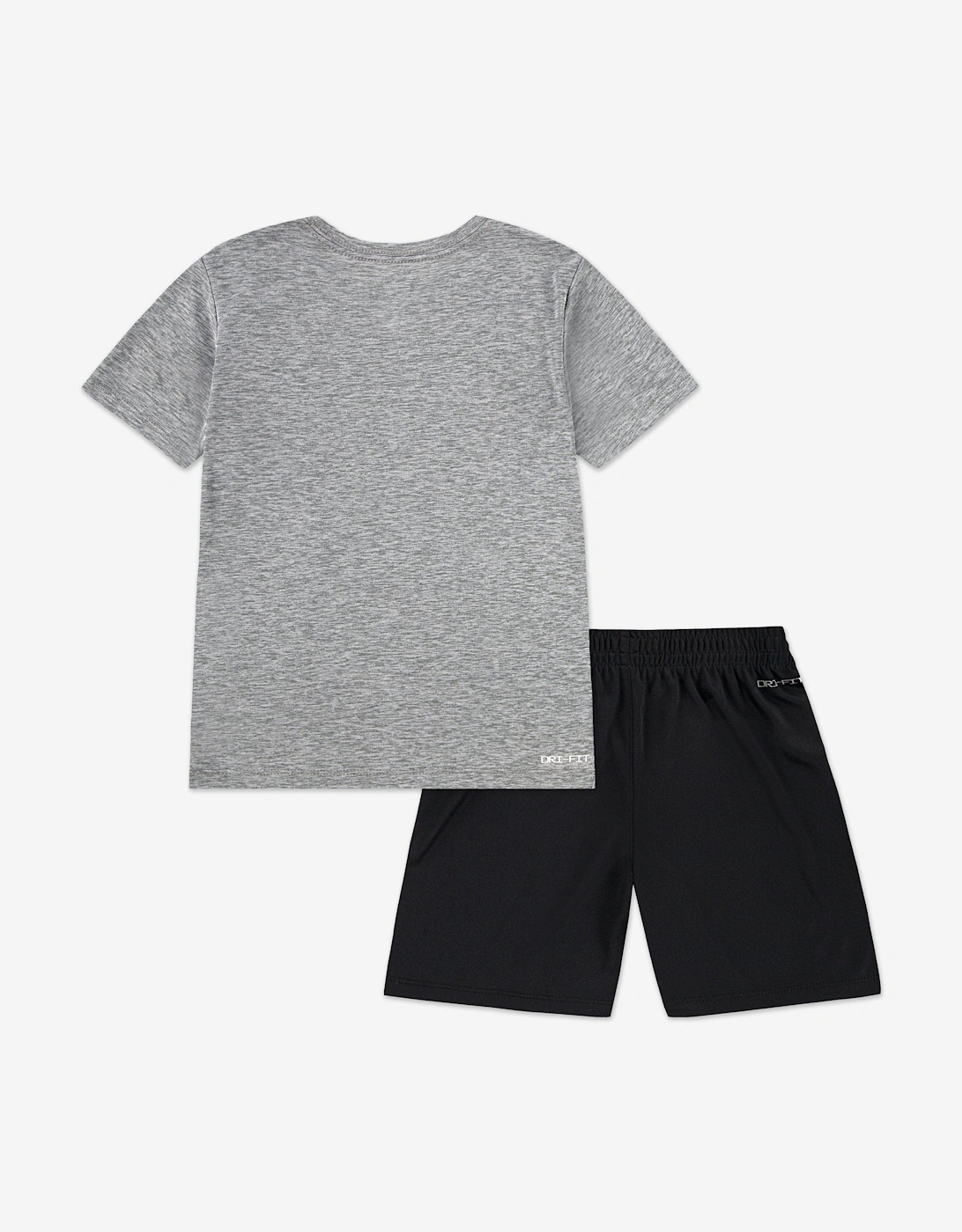 Boys Dri-Fit Short Set in Grey