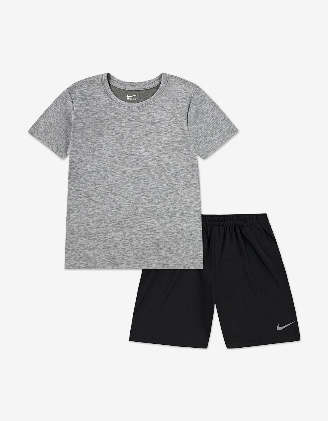 Boys Dri-Fit Short Set in Grey, 5 of 4