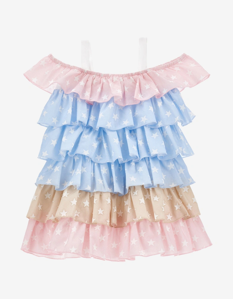 Girls Ruffle Sundress in Multicolour