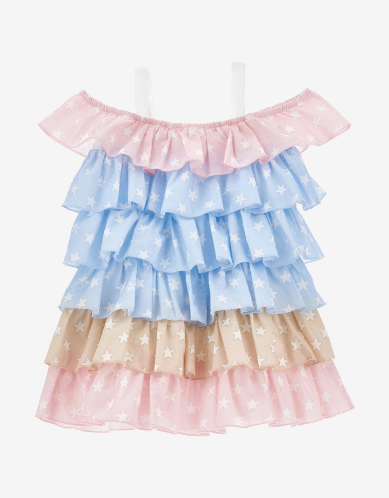 Girls Ruffle Sundress in Multicolour