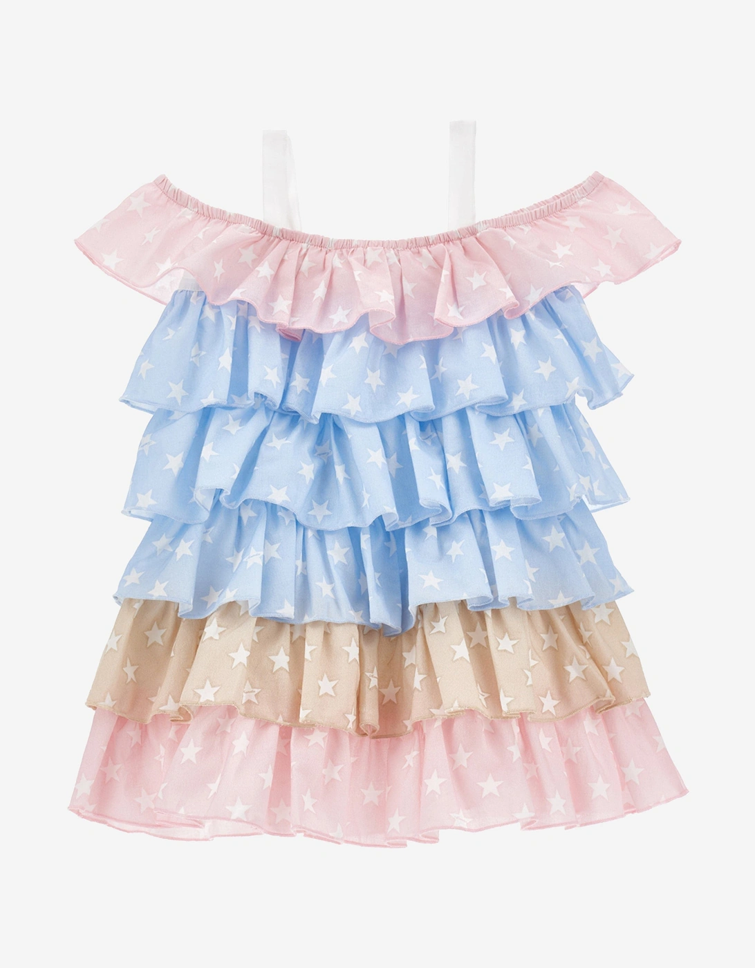 Girls Ruffle Sundress in Multicolour
