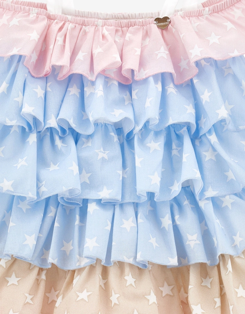 Girls Ruffle Sundress in Multicolour