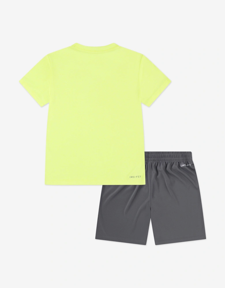 Boys Dri-Fit Short Set in Yellow