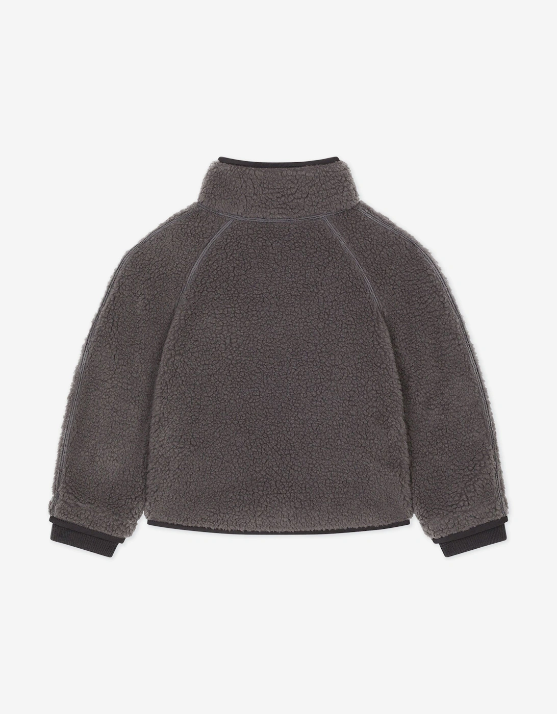 Boys Faux Shearling Jacket in Grey