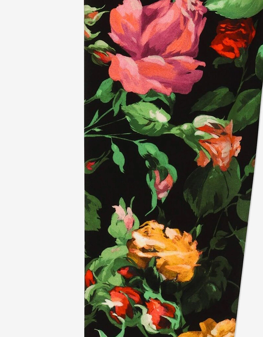 Girls Rose Print Leggings in Multicolour