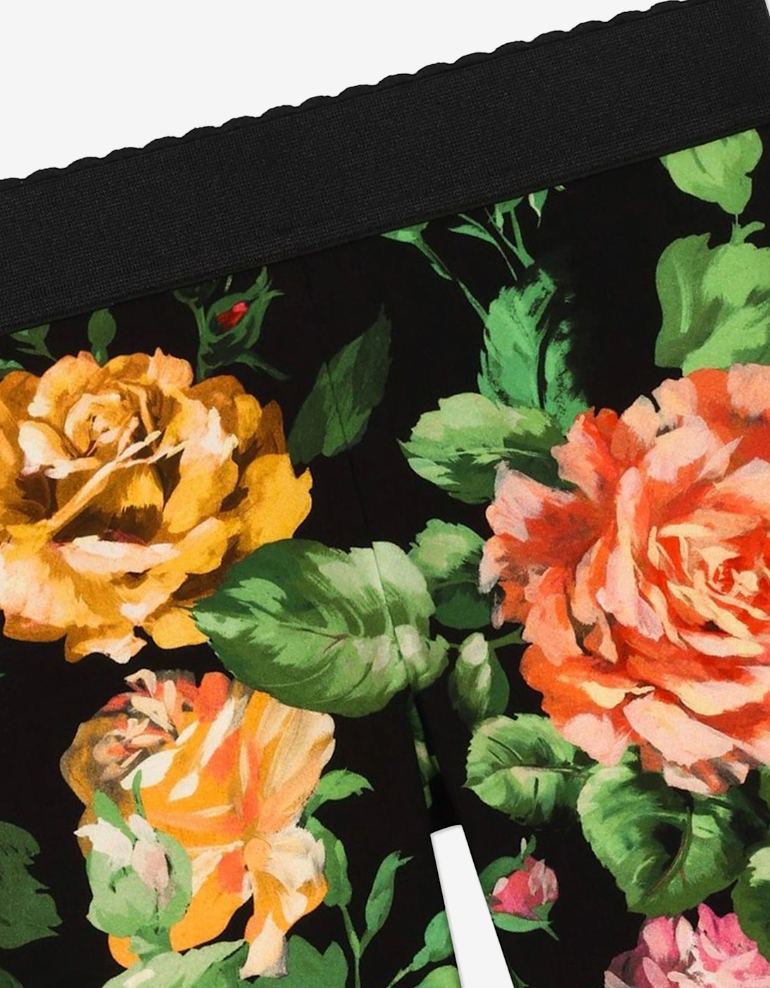 Girls Rose Print Leggings in Multicolour