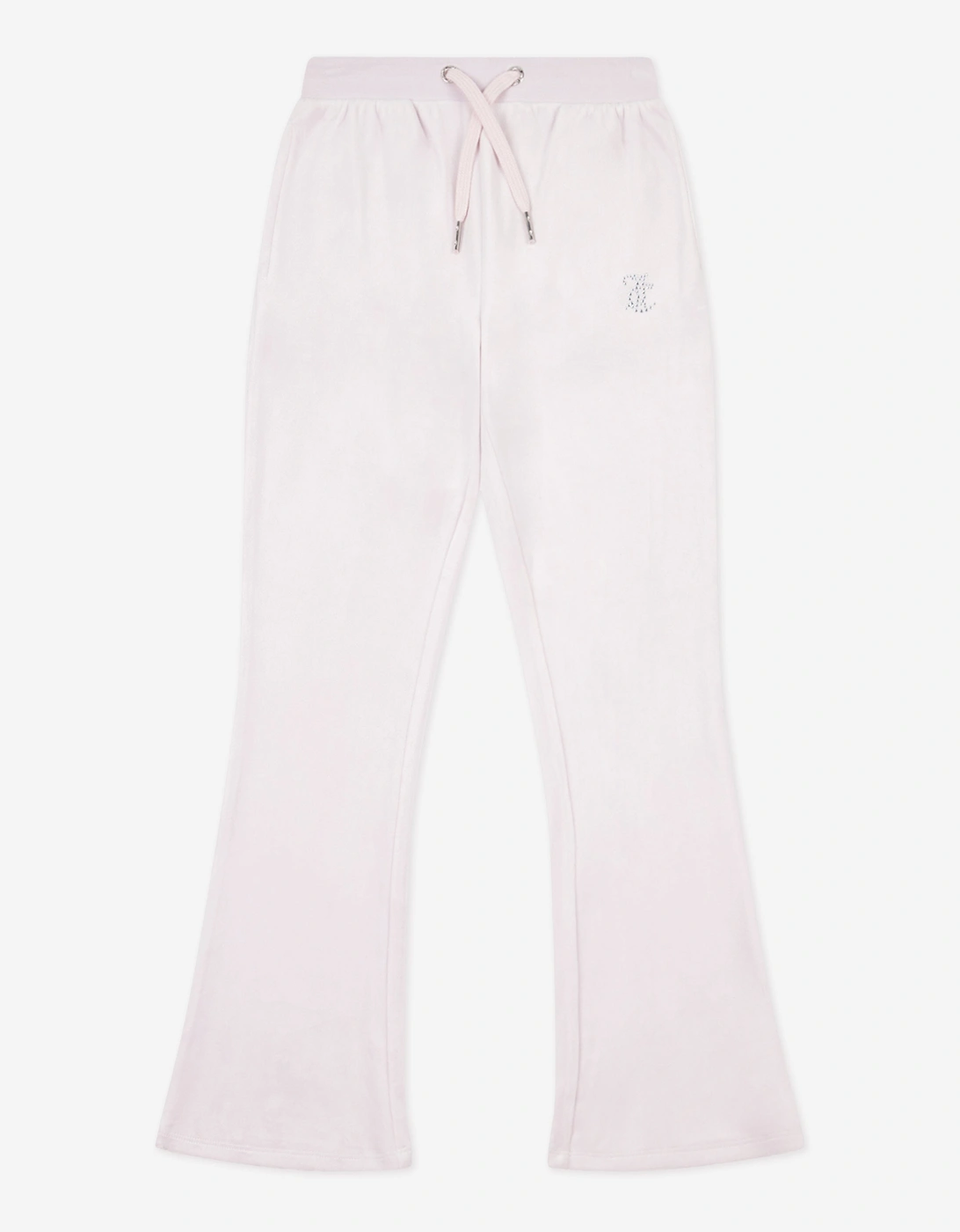 Girls Diamante Bootcut Joggers in Purple, 5 of 4