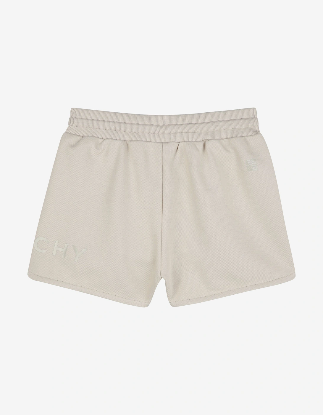 Girls Logo Shorts in Beige