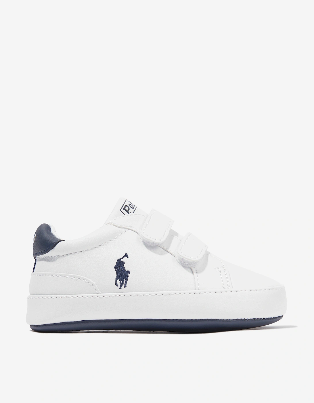 Baby Boys Heritage Court II Trainers in White, 5 of 4