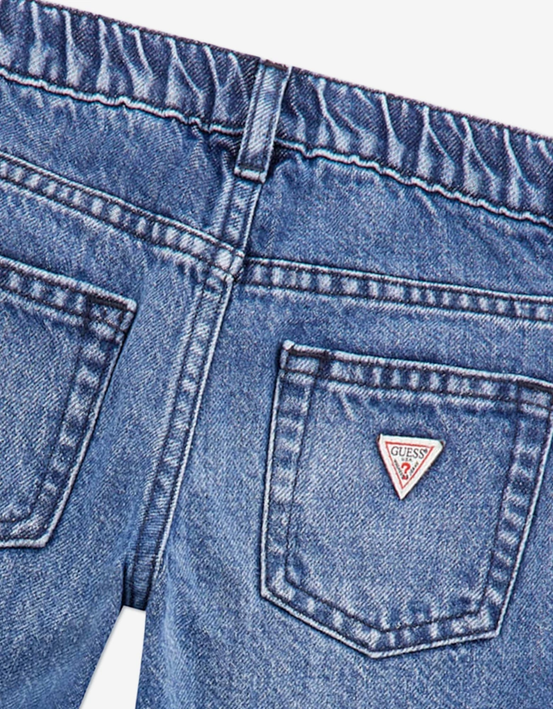 Boys Oversized Balloon Jeans in Blue