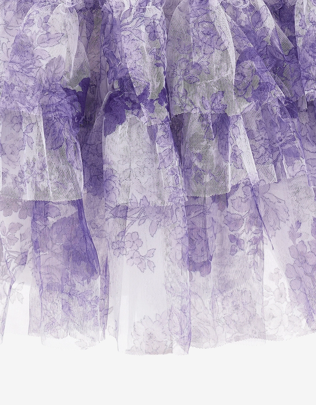 Girls Monochrome Tulle Skirt in Purple