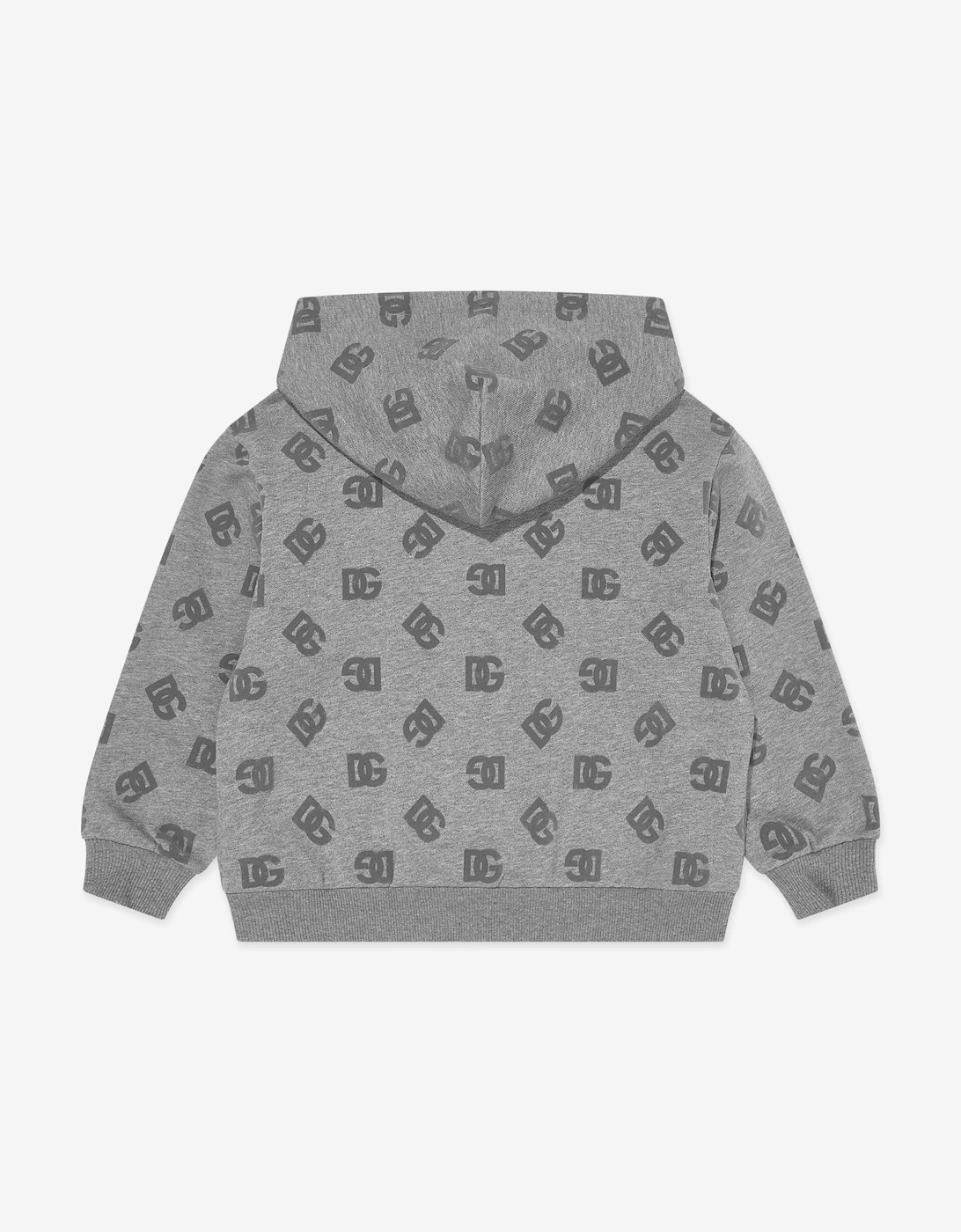 Boys DG Logo Zip Up Top in Grey