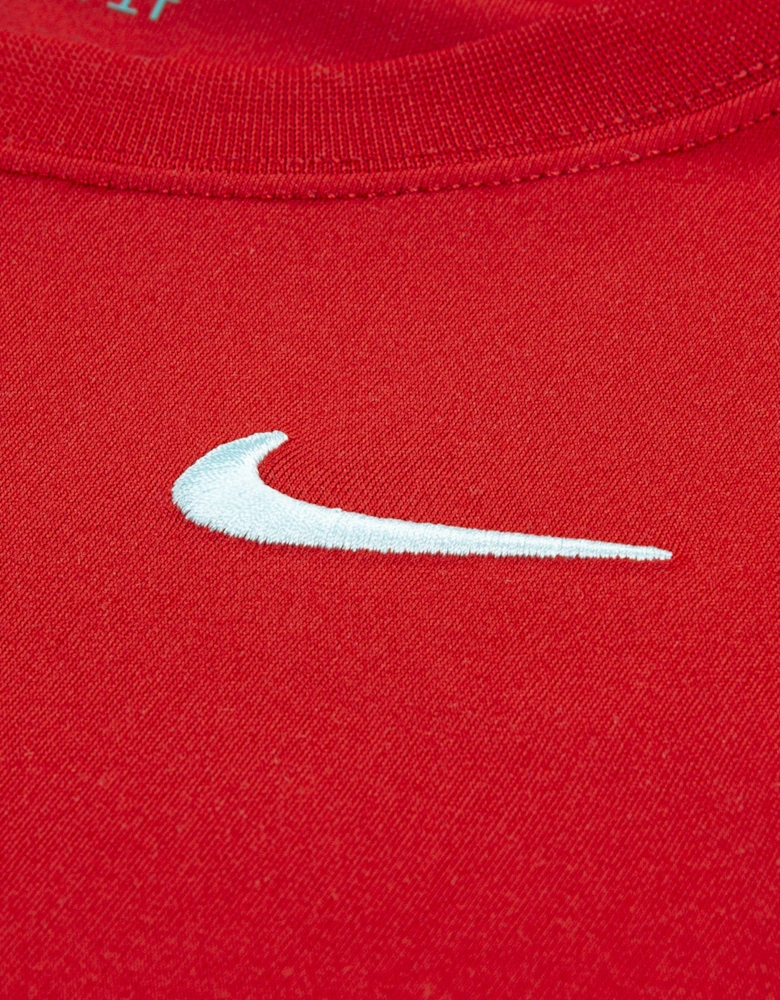 Boys Dri-Fit Woven Short Set in Red