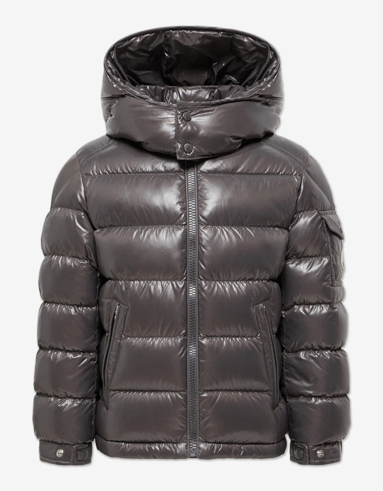 Kids Down Padded Maya Jacket in Grey