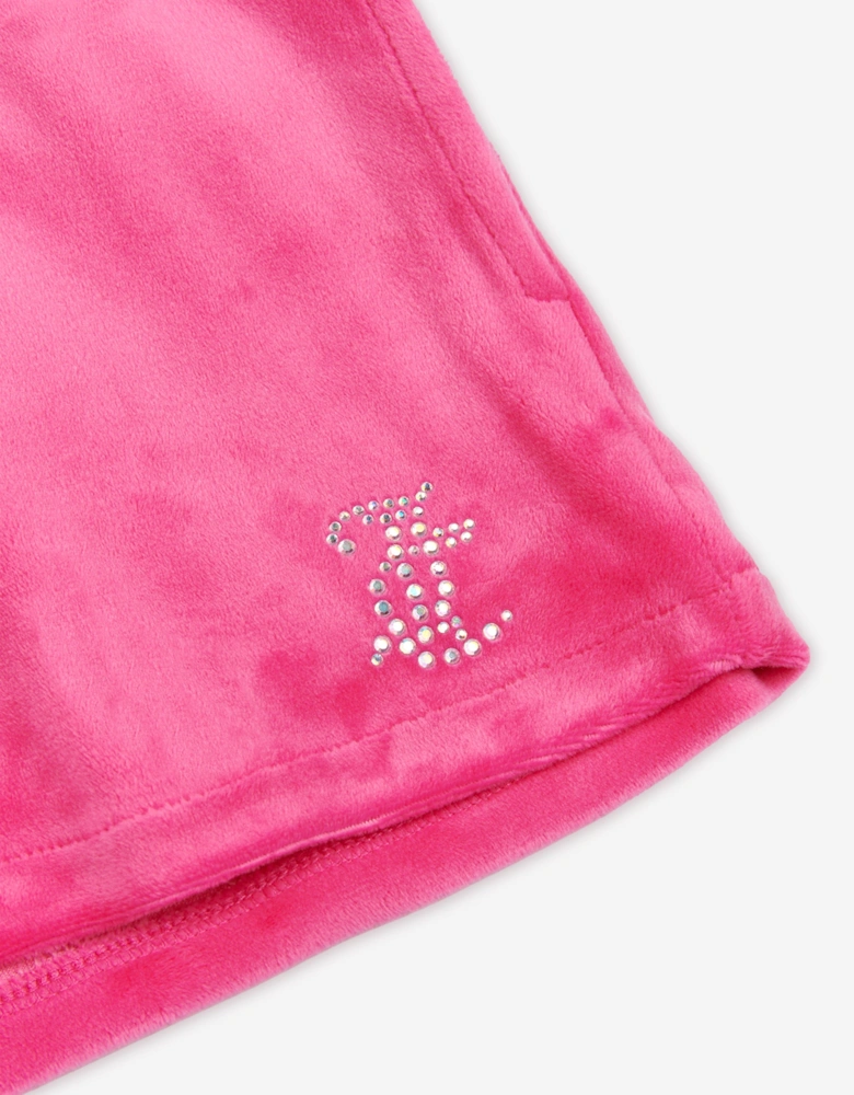 Girls Fold Over Waist Shorts in Pink