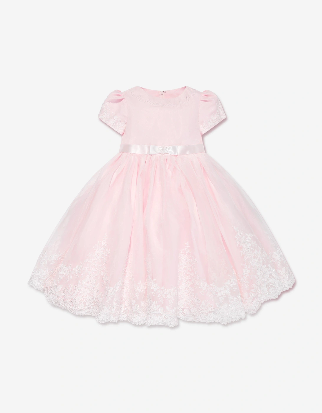 Girls Ceremonial Ballerina Length Dress in Pink, 5 of 4