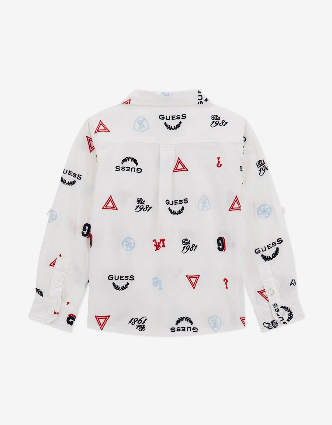 Boys Logo Oxford Shirt in White