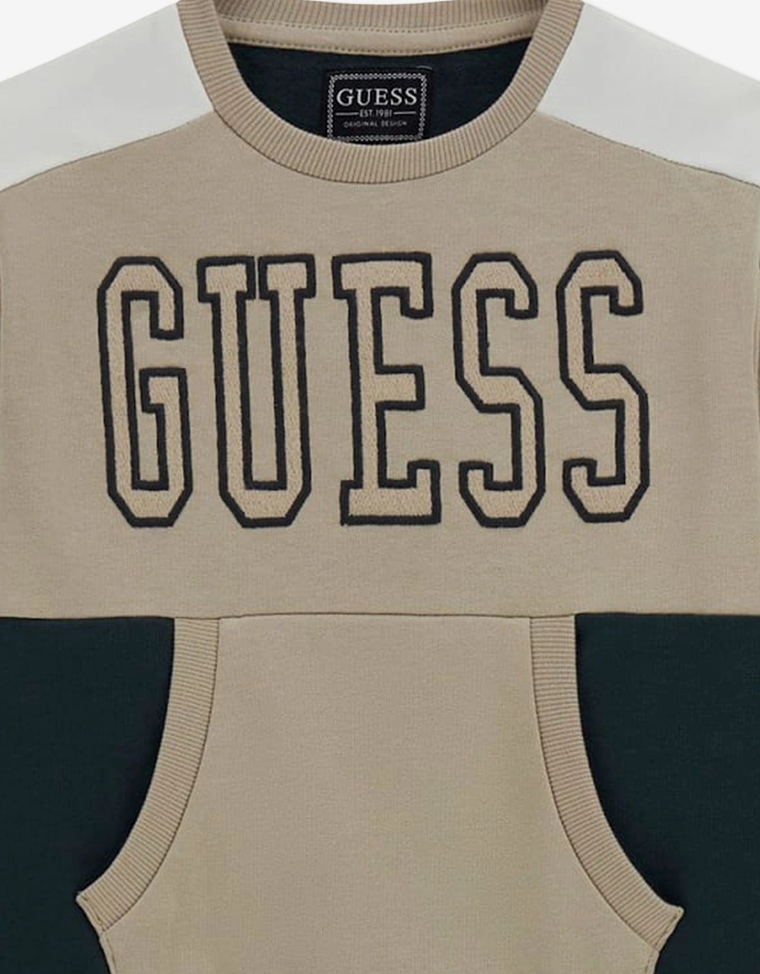 Boys Logo Sweatshirt in Beige