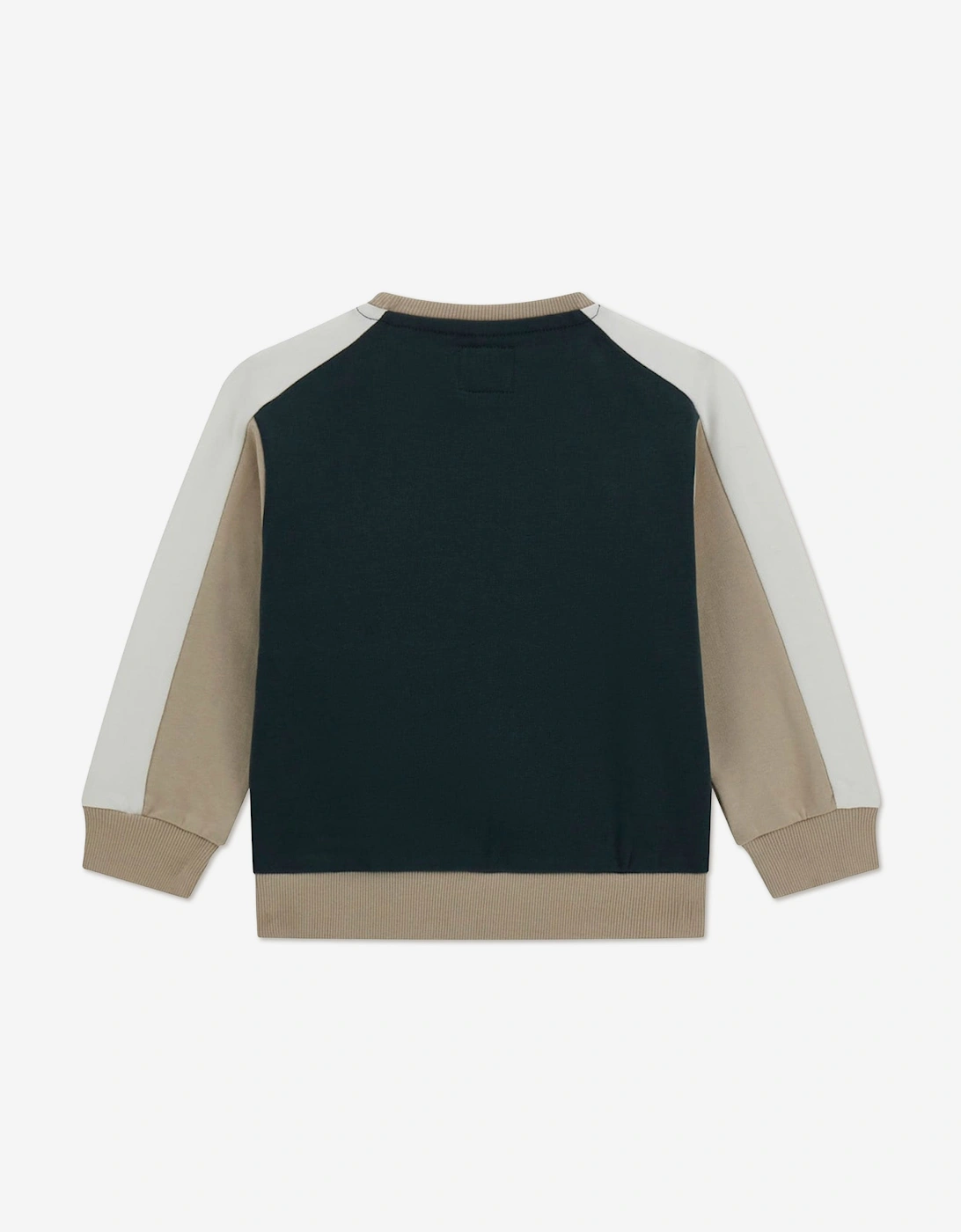 Boys Logo Sweatshirt in Beige