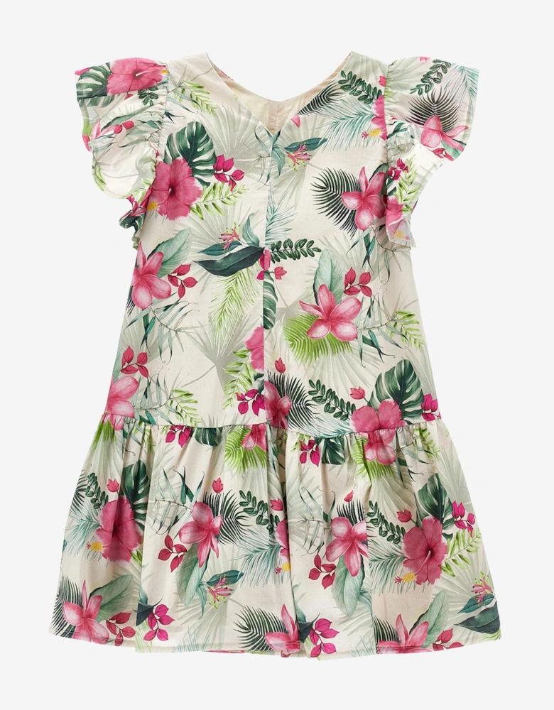 Girls Jungle Dress in Multicolour