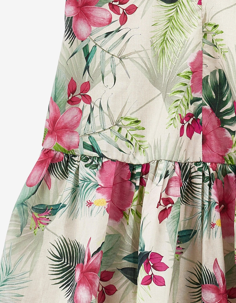 Girls Jungle Dress in Multicolour