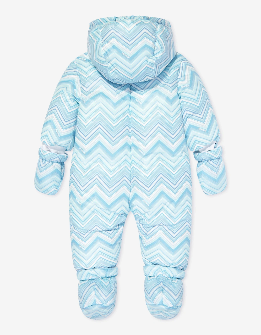 Baby Boys Zigzag Snowsuit in Blue