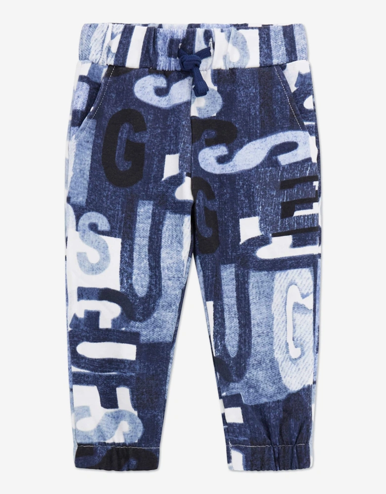 Boys Logo Joggers in Blue