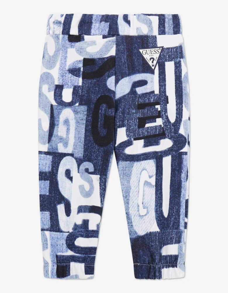 Boys Logo Joggers in Blue