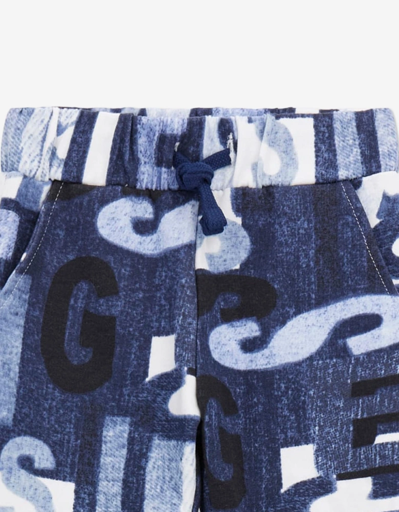 Boys Logo Joggers in Blue