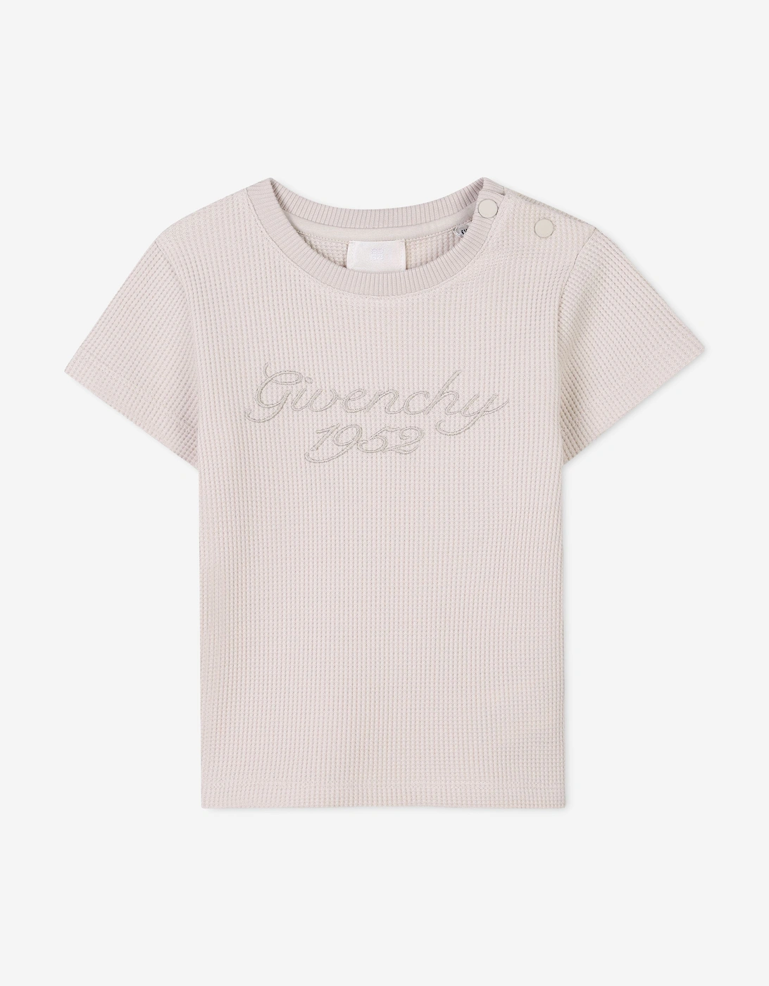 Baby Boys Signature Print T-Shirt in Beige, 5 of 4