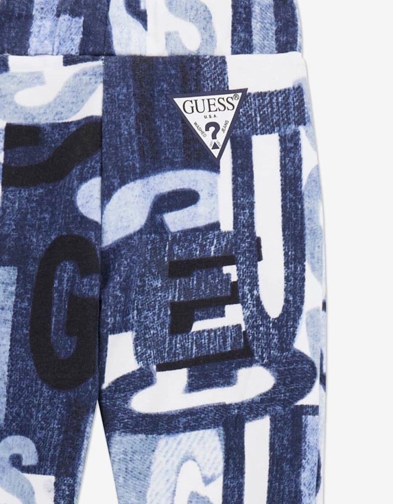 Boys Logo Joggers in Blue