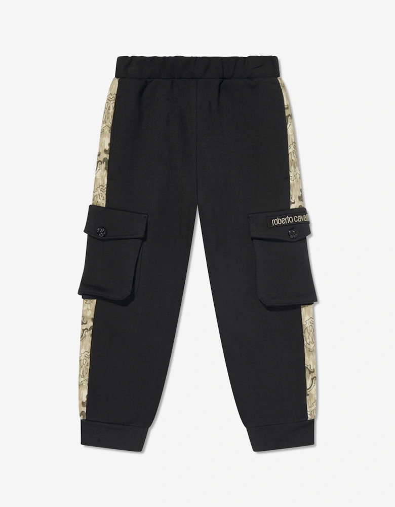 Boys Logo Joggers in Black