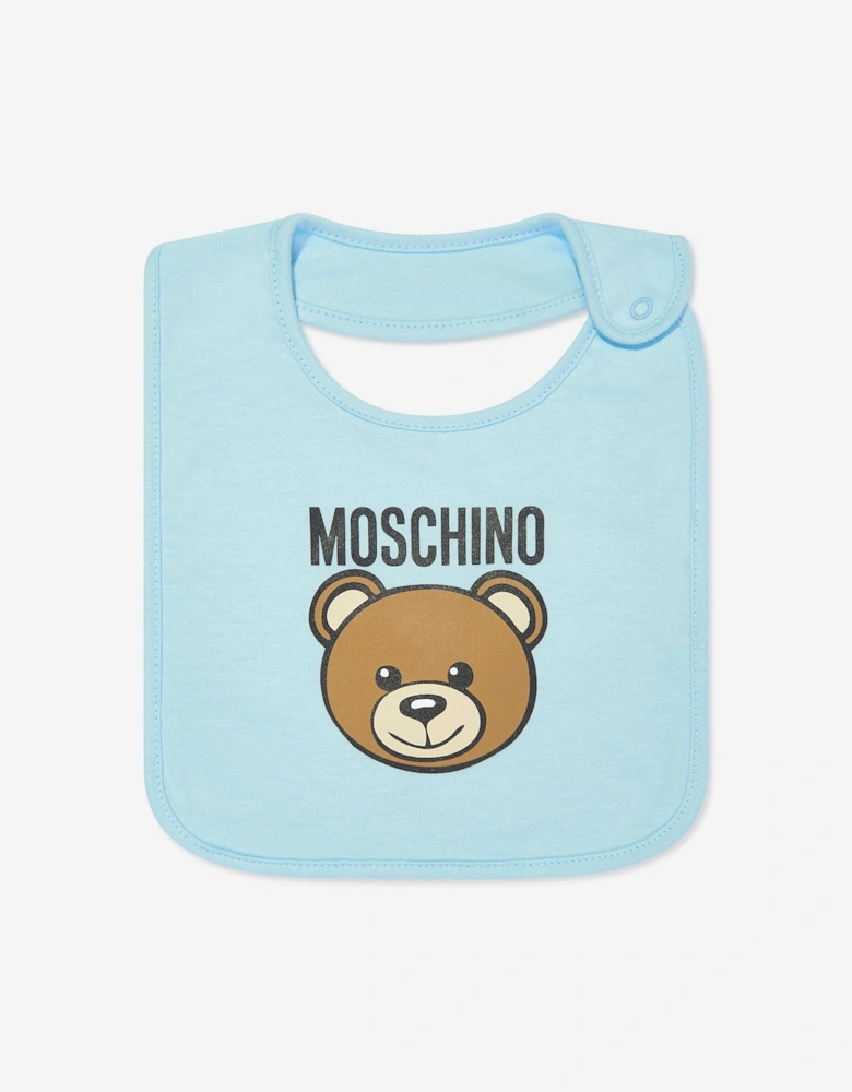 Baby Boys Bear Logo Babygrow Gift Set in Blue