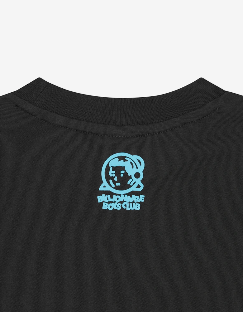 Boys Gradient Arch Logo T-Shirt in Black