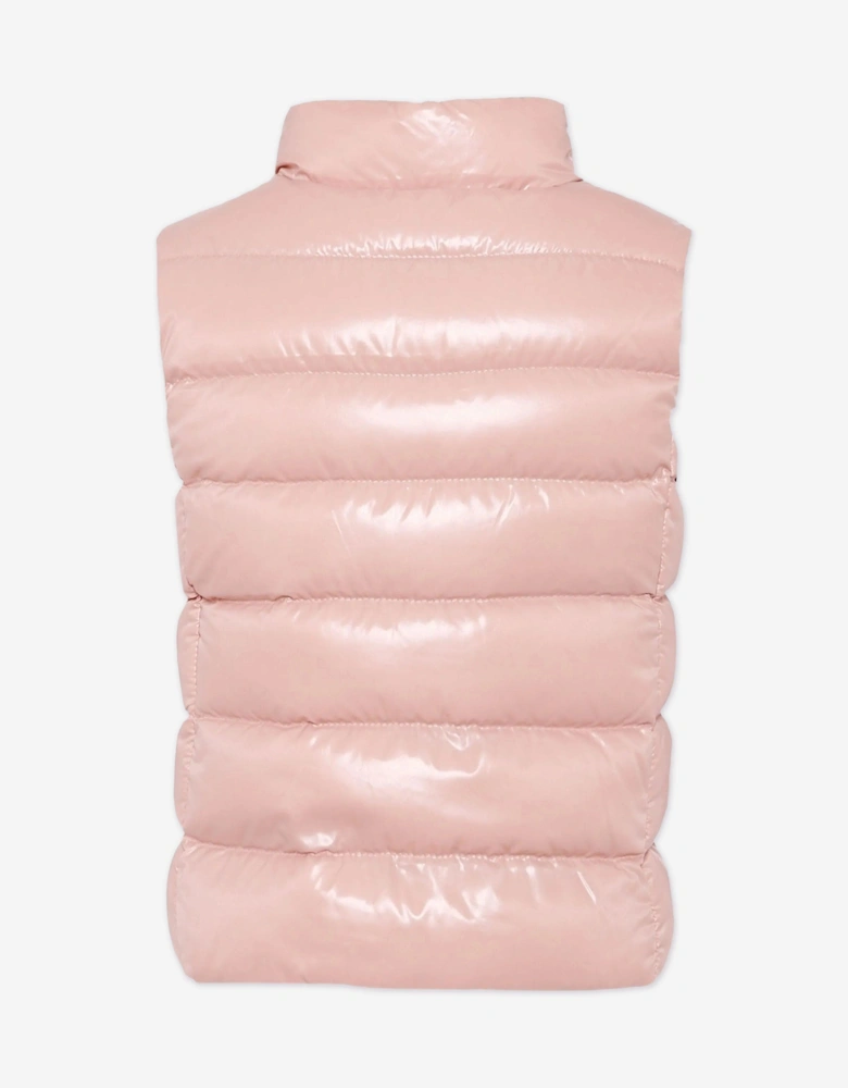 Girls Down Padded Ghany Gilet in Pink