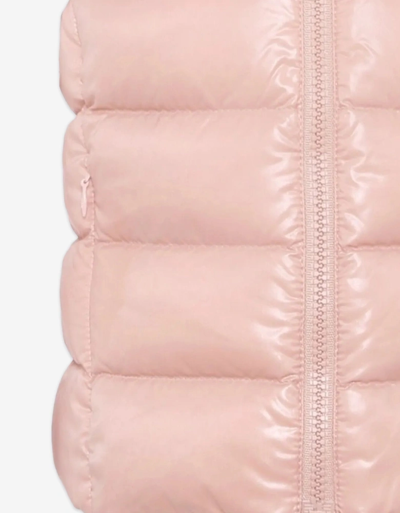 Girls Down Padded Ghany Gilet in Pink